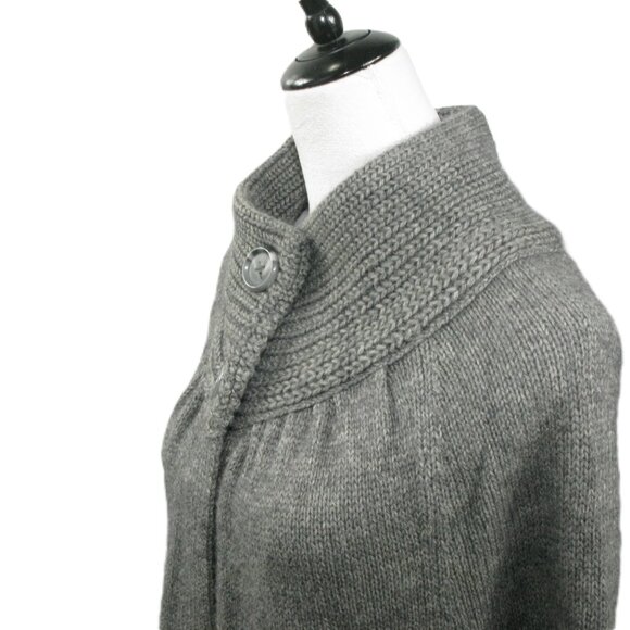 Chico's Gray Wool/Alpaca Blend Cardigan Sweater Size 3 or XL - Picture 2 of 7